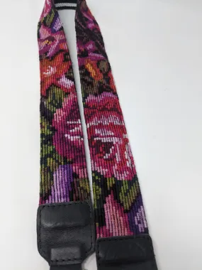 BAG CAMERA STRAP BLACK LEATHER