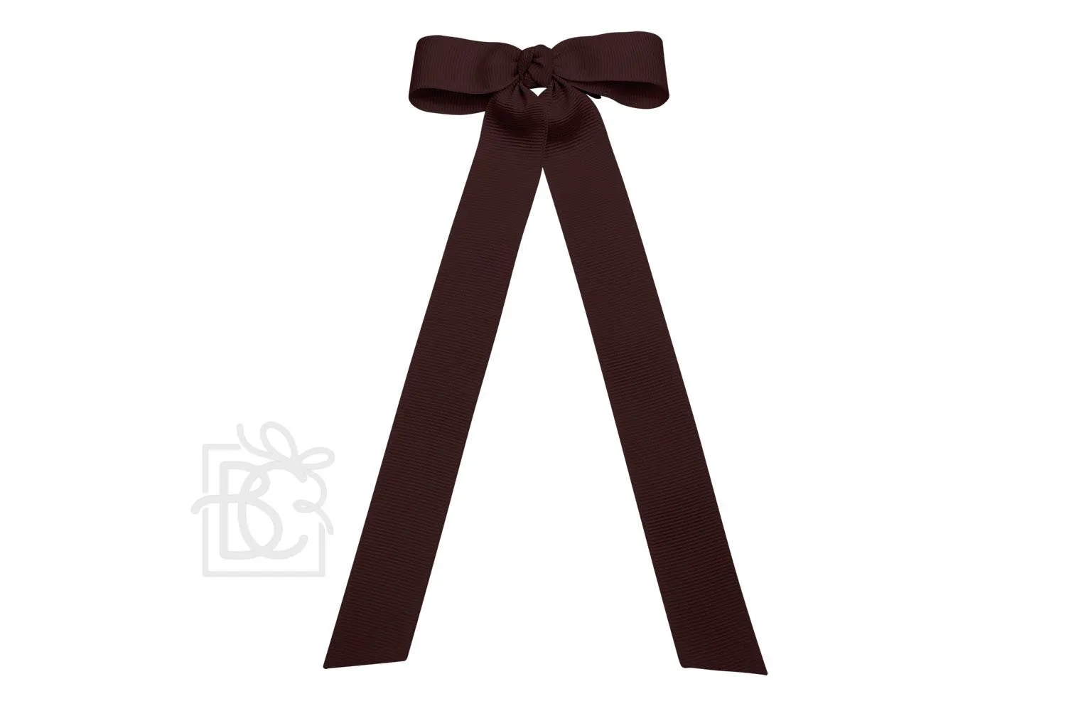 Beyond Creations Girls Grosgrain Bow with Streamer Tails - Burgundy