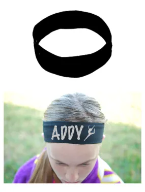 Custom Dance Headband (Cotton/Lycra) - Sparkle Letters!