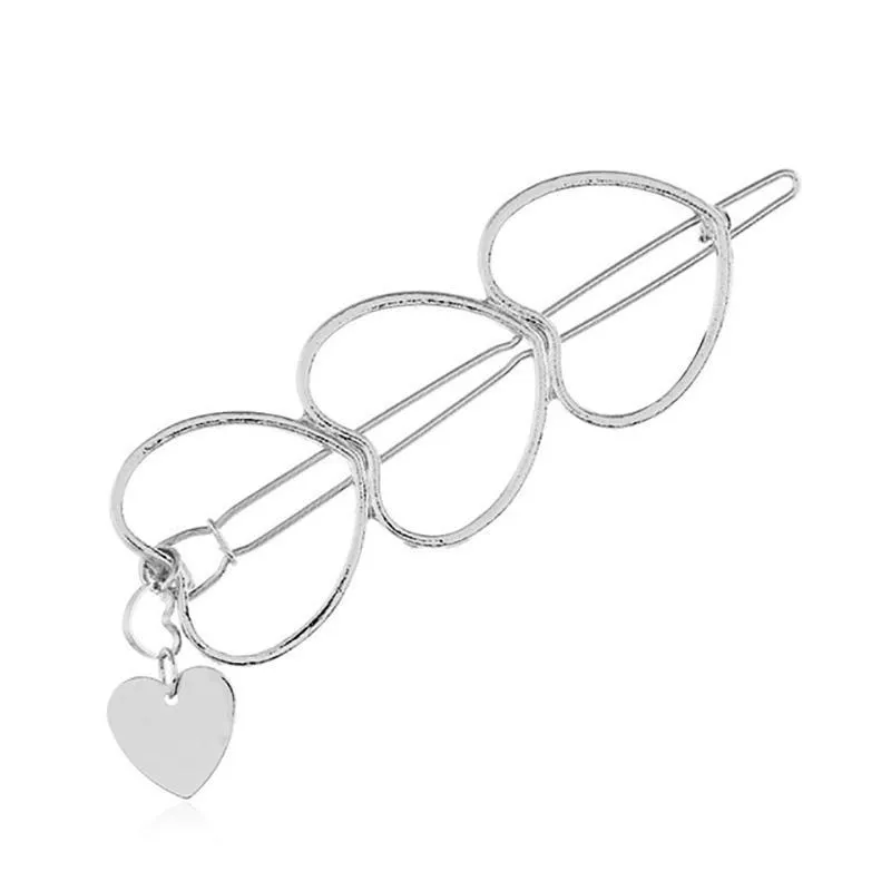 Hearts Stars Metal Hair Clips