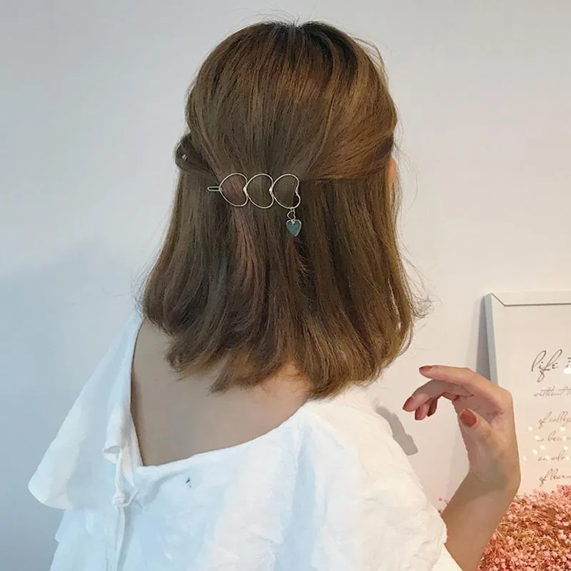 Hearts Stars Metal Hair Clips