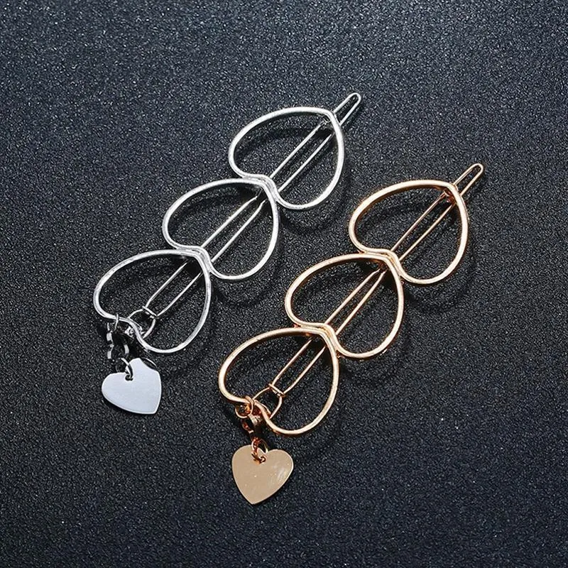 Hearts Stars Metal Hair Clips