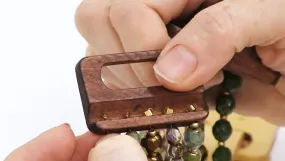 How to Fasten Stringing Material to Wood Buckle Clasps