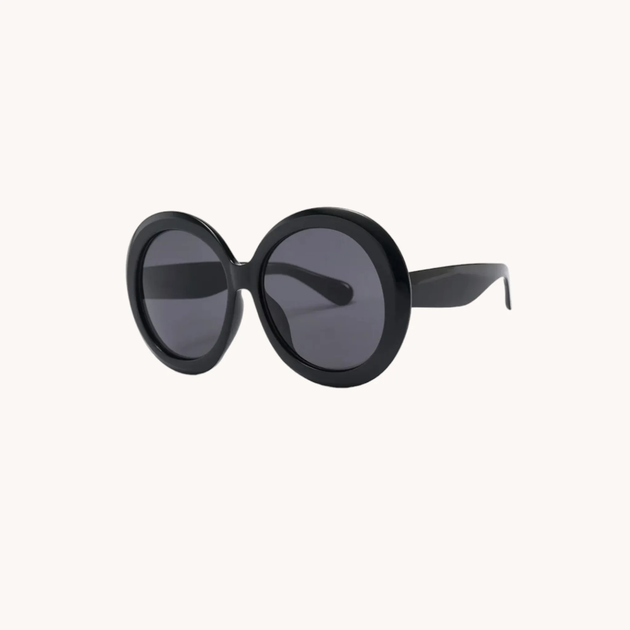 Oversized Round Shades Black