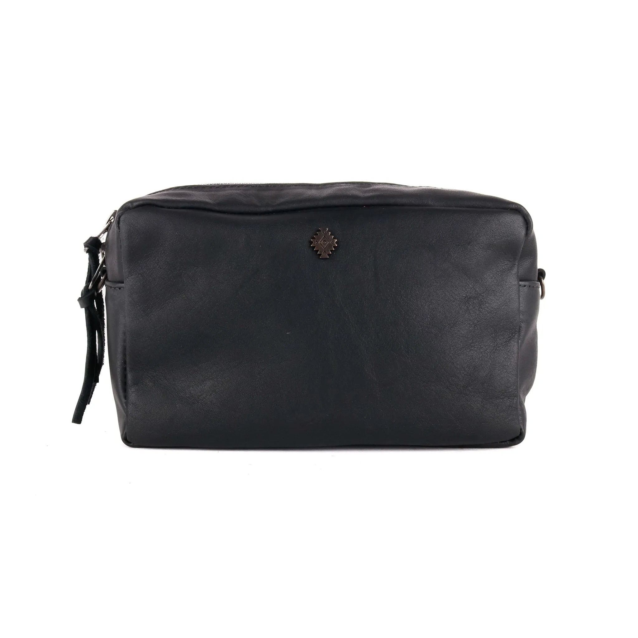 WANDER CROSSBODY BAG   STRAP SET - FULL LEATHER - BLACK