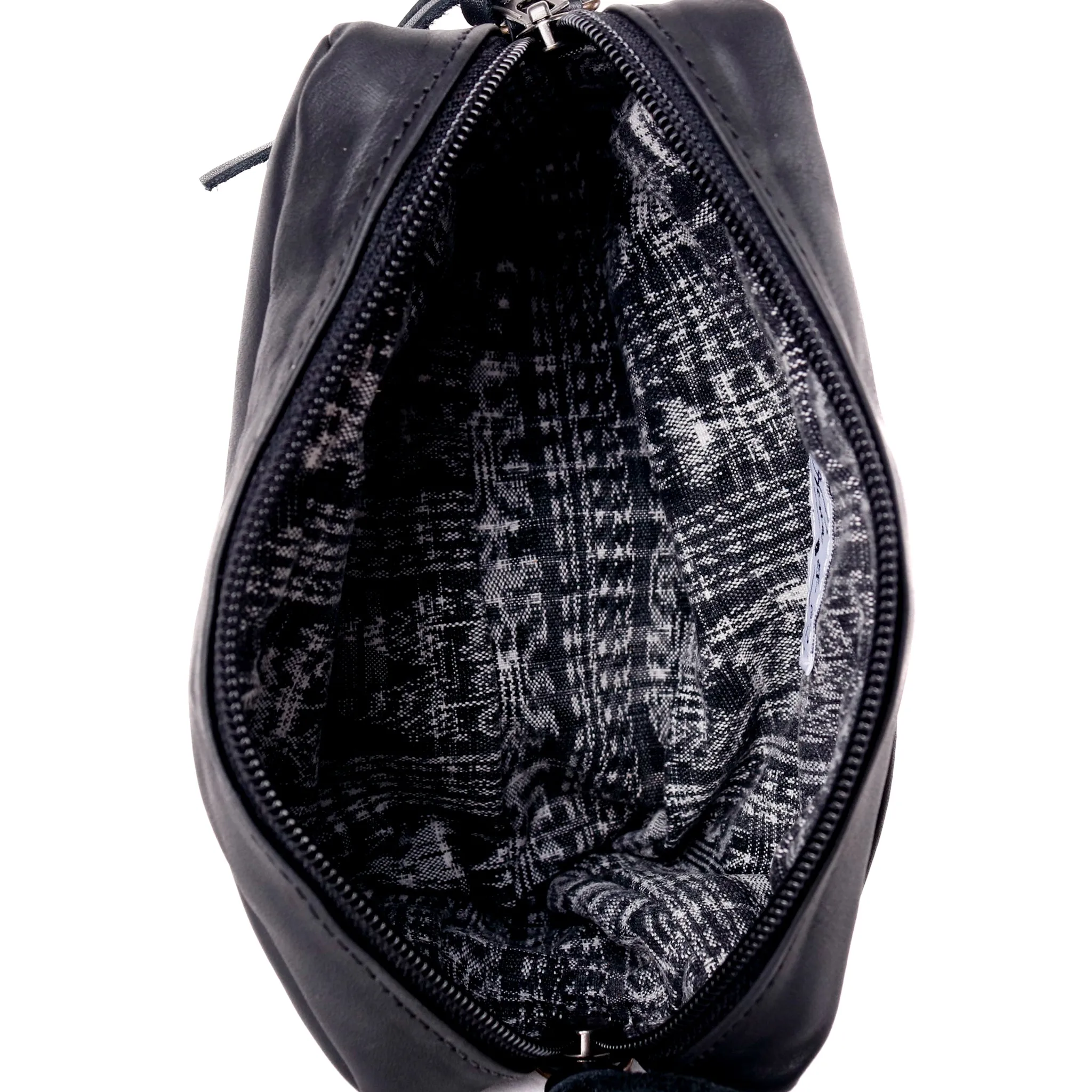 WANDER CROSSBODY BAG   STRAP SET - FULL LEATHER - BLACK