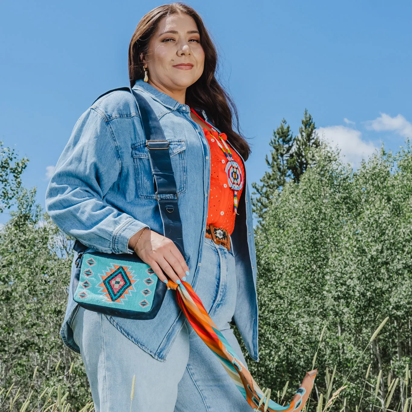 WANDER CROSSBODY SET - B.YELLOWTAIL X NENA - TURQUOISE PANEL