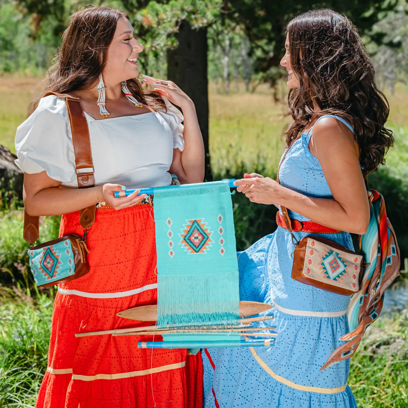 WANDER CROSSBODY SET - B.YELLOWTAIL X NENA - TURQUOISE PANEL
