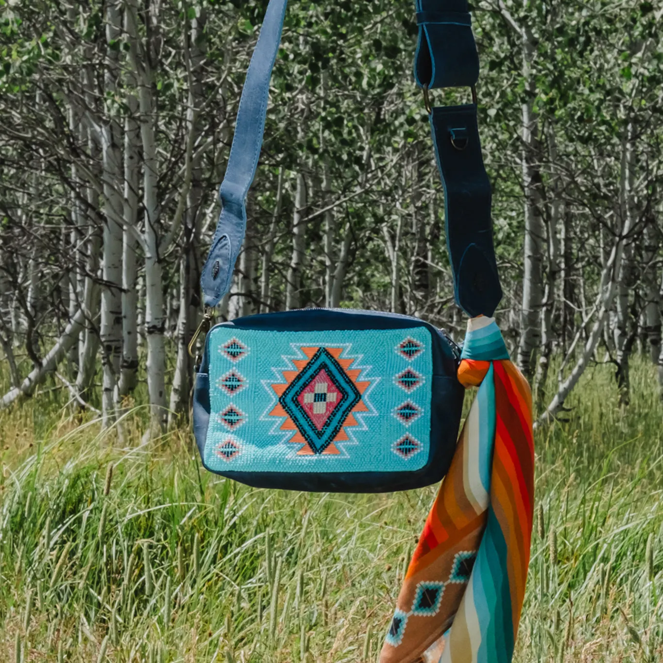 WANDER CROSSBODY SET - B.YELLOWTAIL X NENA - TURQUOISE PANEL