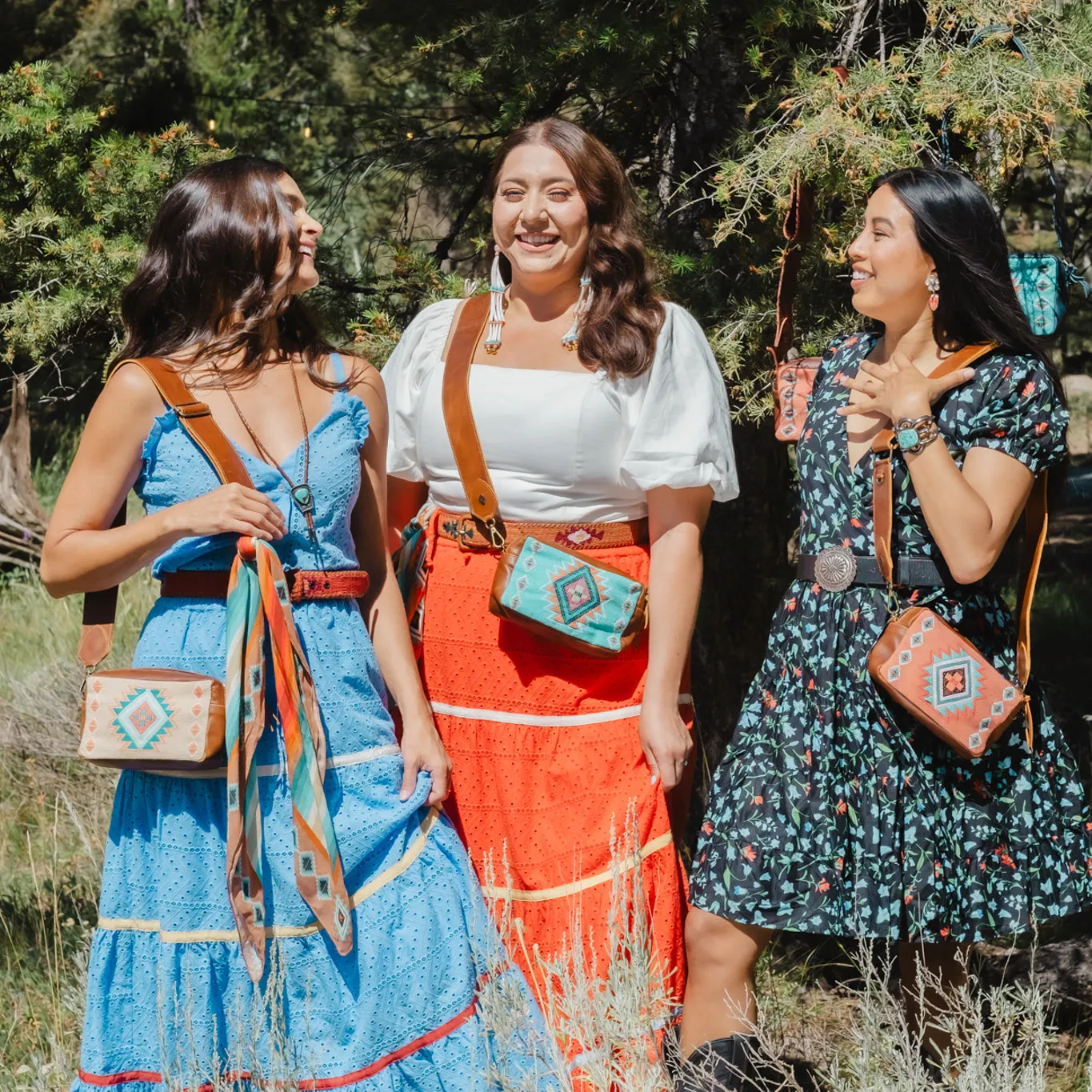 WANDER CROSSBODY SET - B.YELLOWTAIL X NENA - TURQUOISE PANEL
