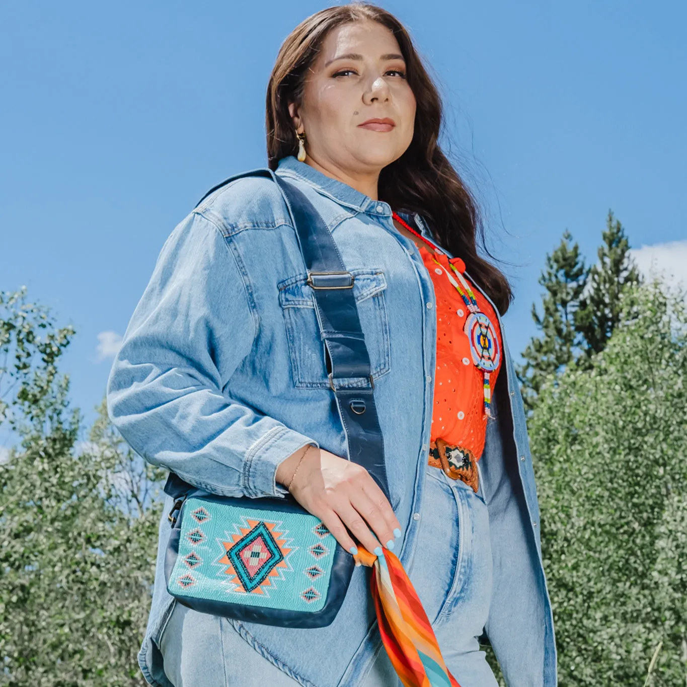 WANDER CROSSBODY SET - B.YELLOWTAIL X NENA - TURQUOISE PANEL