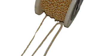 White Designer Glass Beads Chain